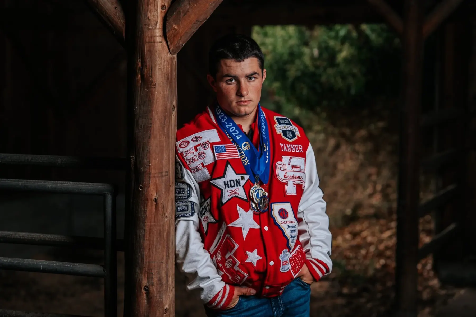 Tanner Pidgeon, Ferndale High School Class of 2025, senior portrait by Tex Kelly Productions