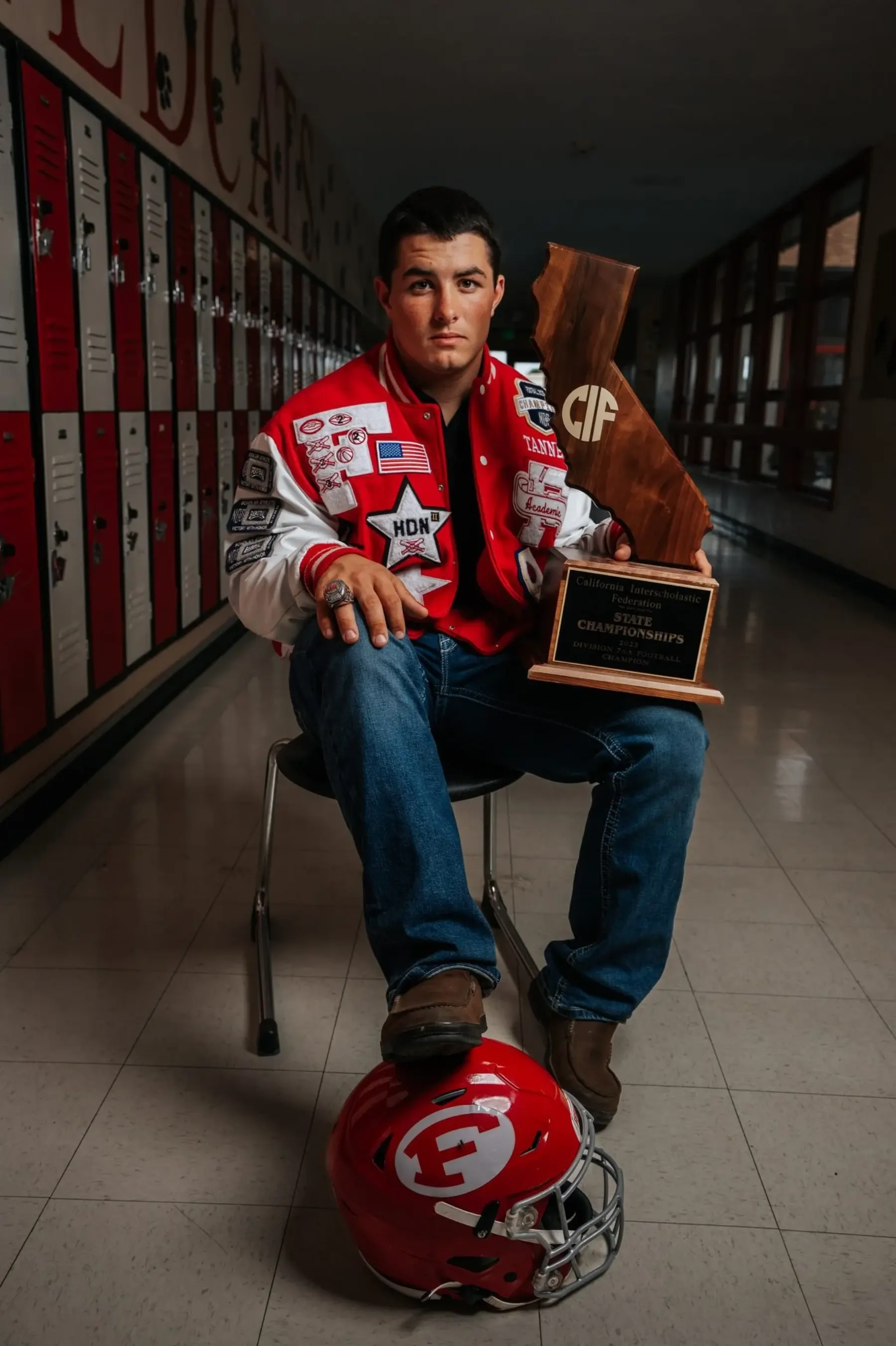 Ferndale High School senior Tanner Pidgeon during senior portrait session by Tex Kelly Productions