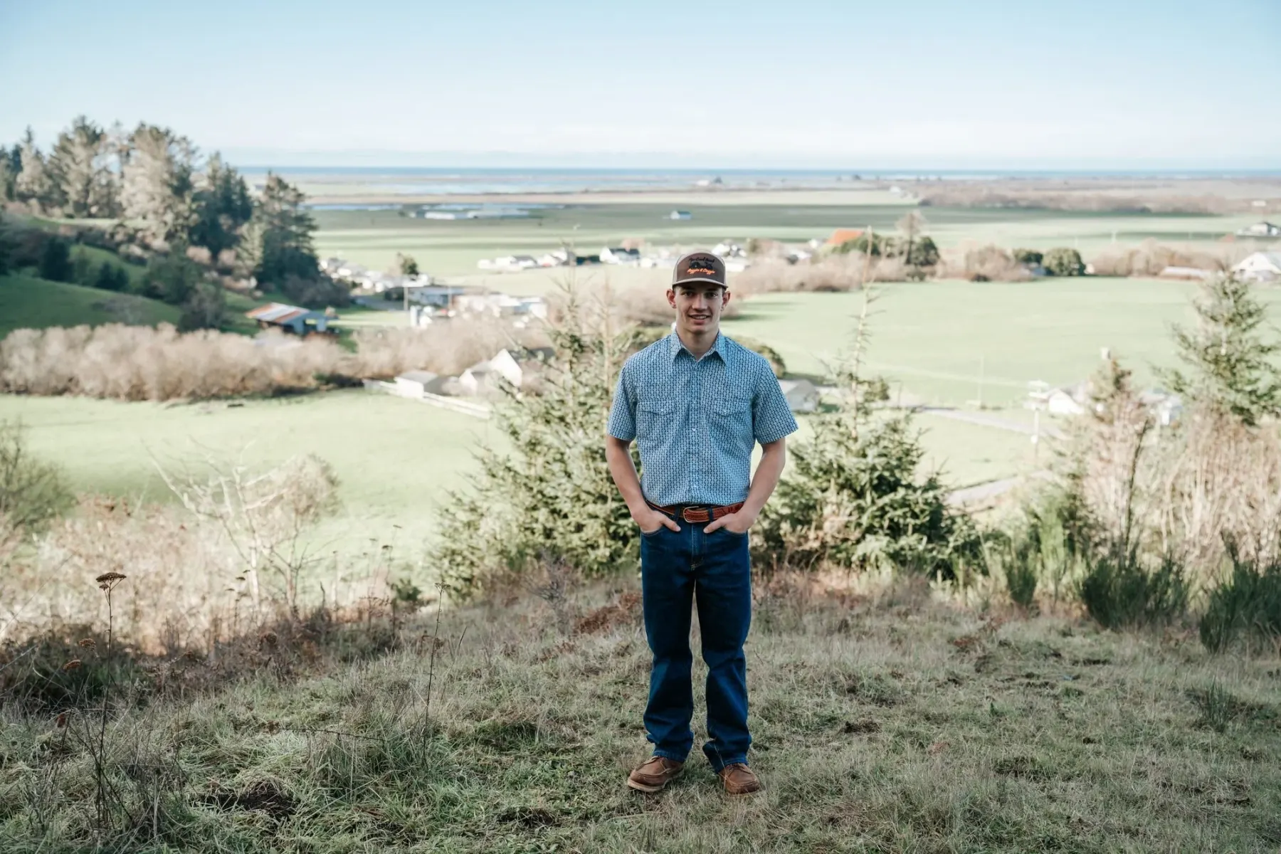 Humboldt County natural light senior portrait
