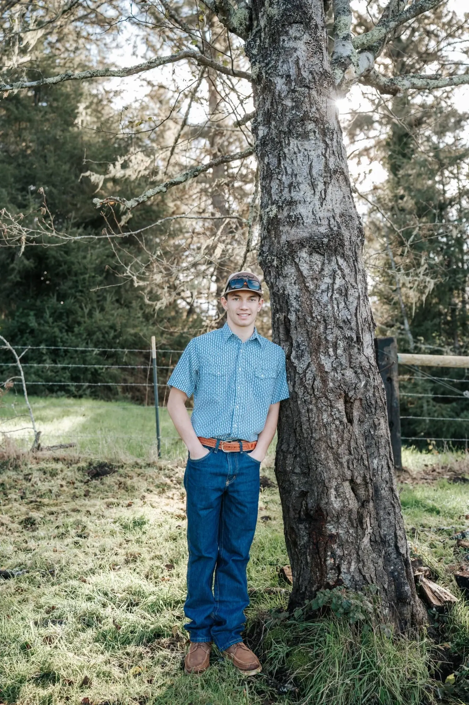 Humboldt ranch senior portrait