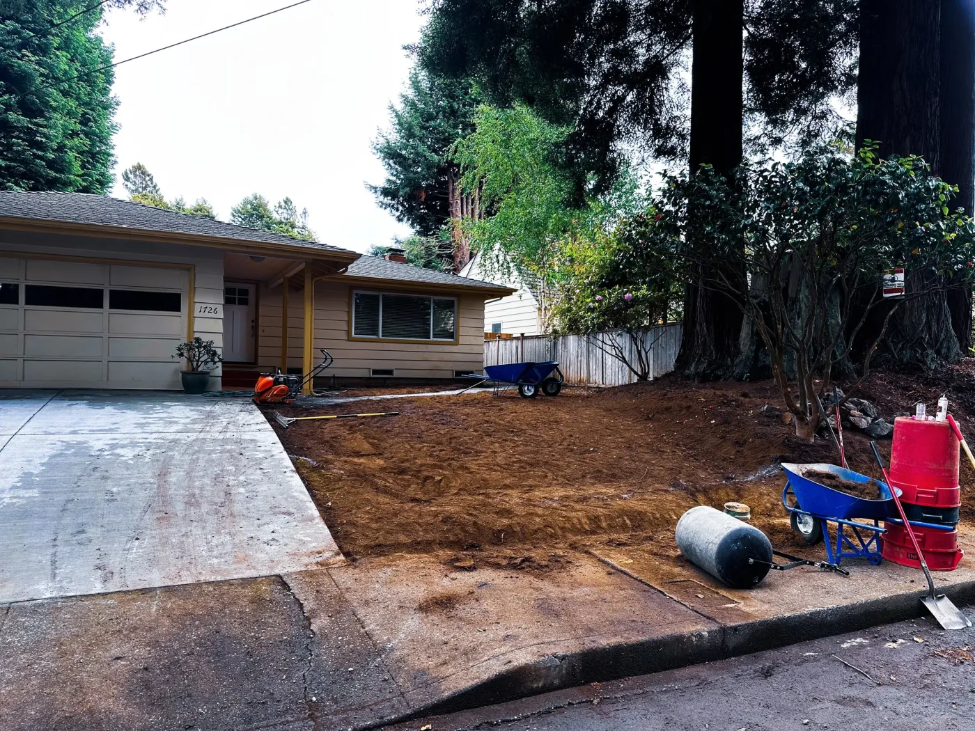 J&G Lawn & Garden Humboldt County landscape project 26, documented by Tex Kelly Productions