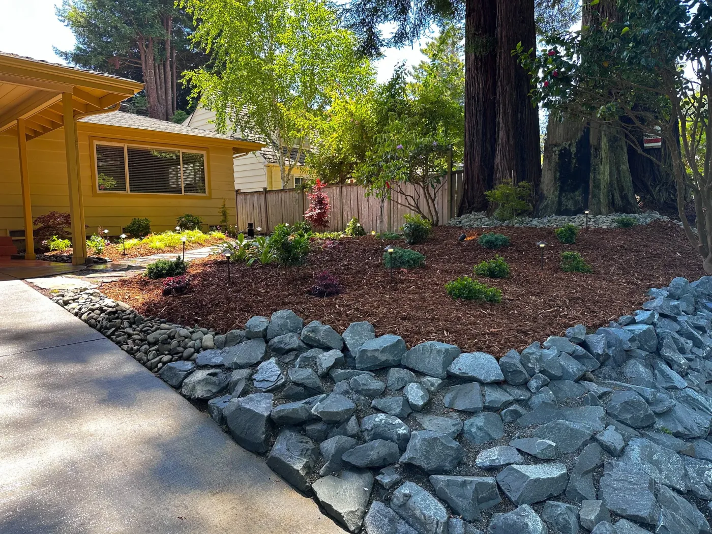 J&G Lawn & Garden Humboldt County landscape project 27, documented by Tex Kelly Productions
