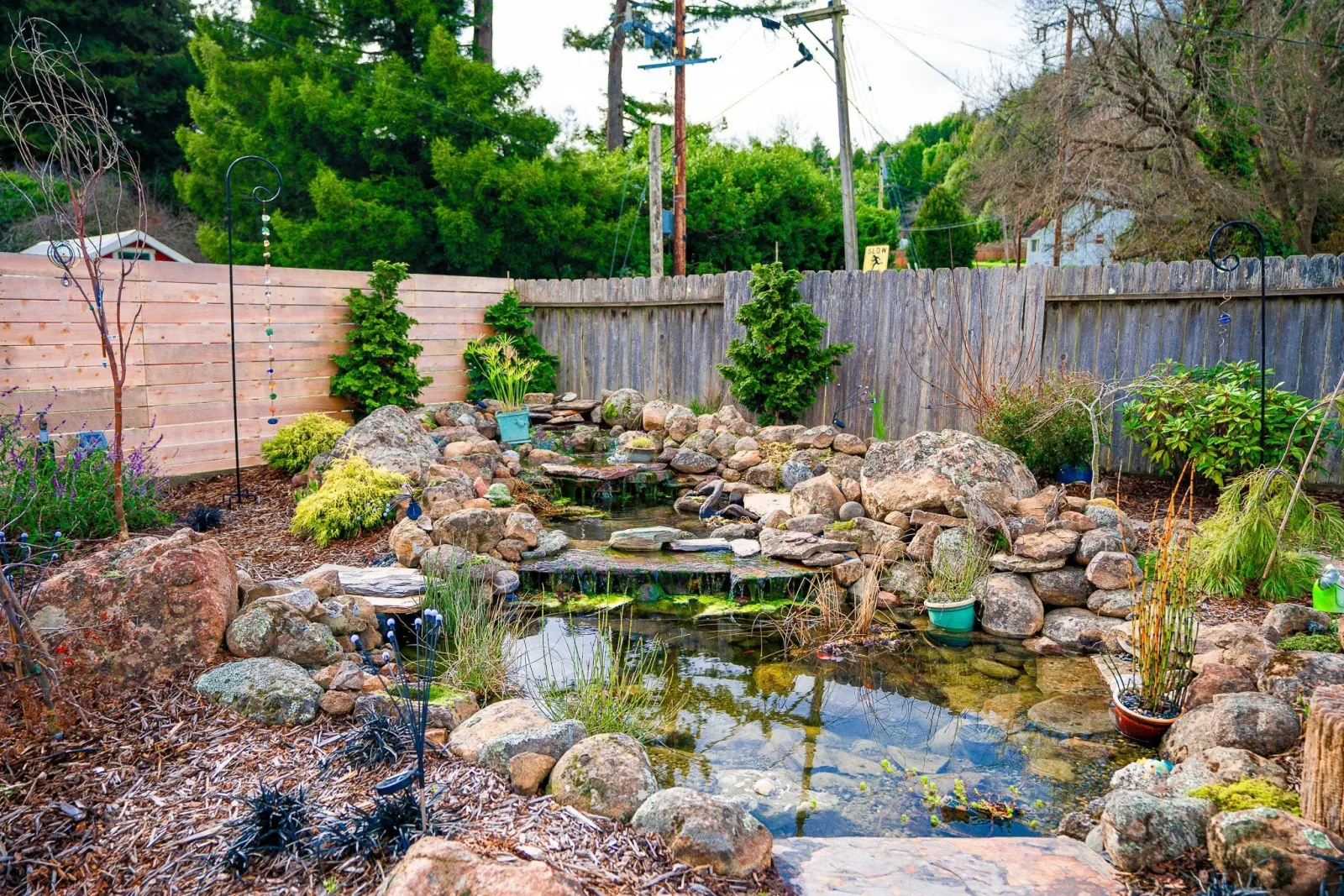 J&G Lawn & Garden water-feature installation, featured on jglawngarden.com
