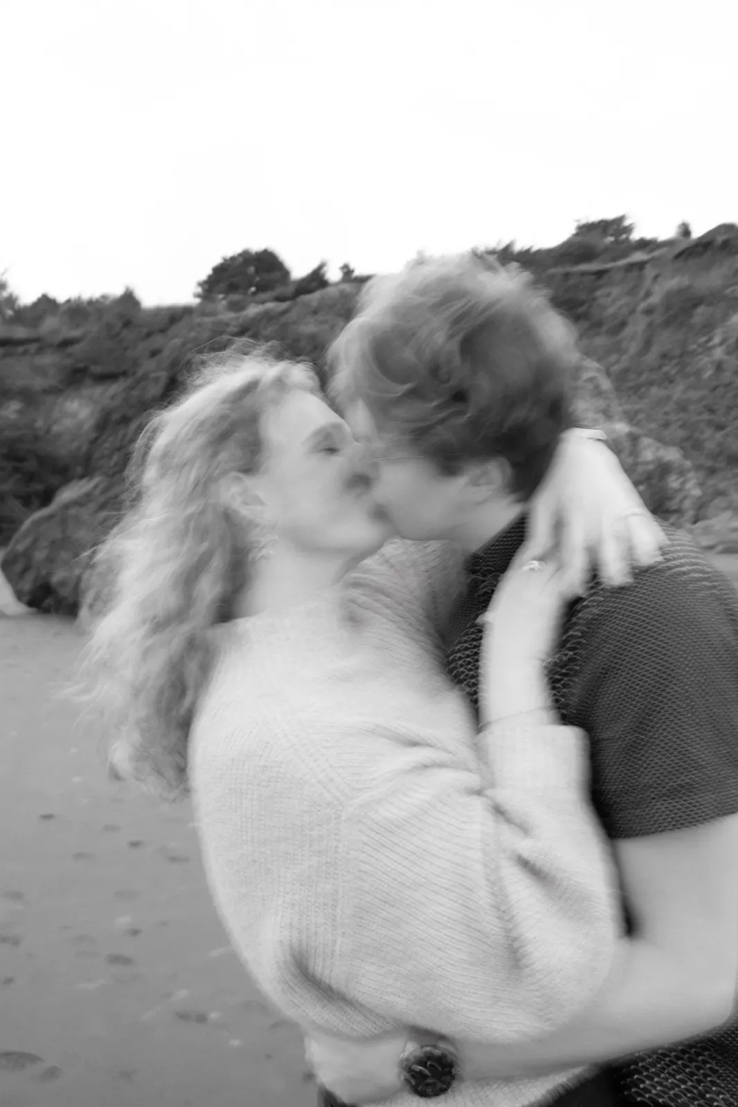 Alex and Amilie in a quiet portrait at the end of their session