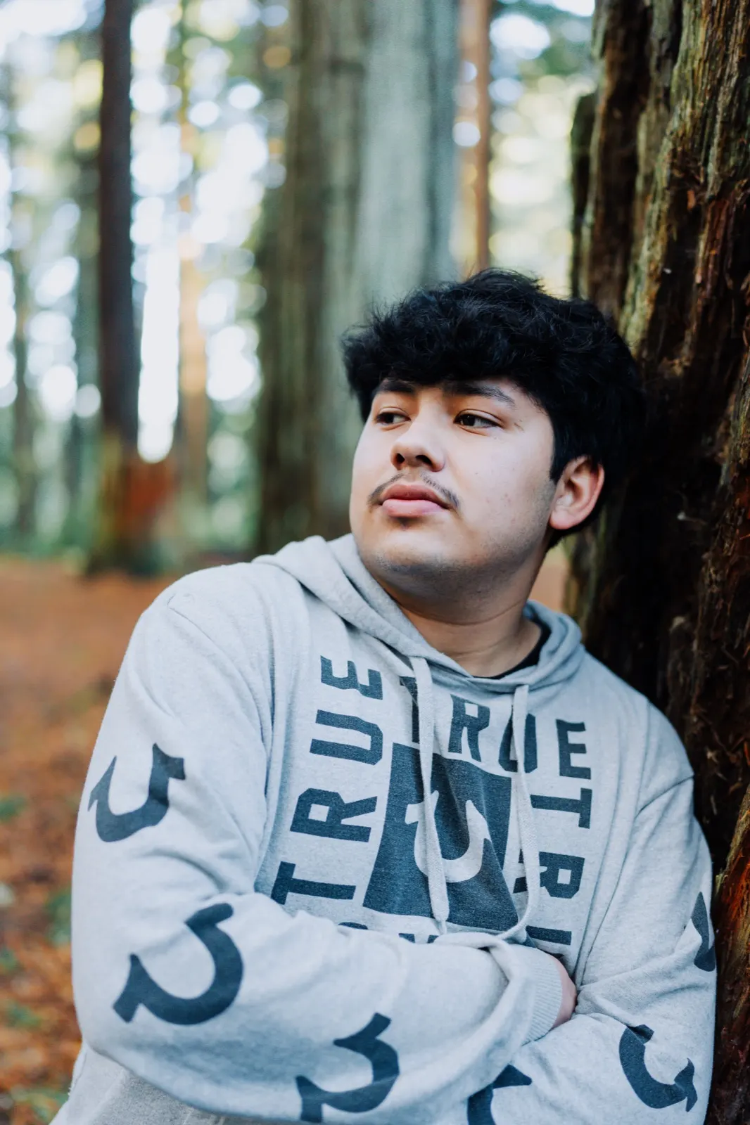 Senior portrait close-up at golden hour