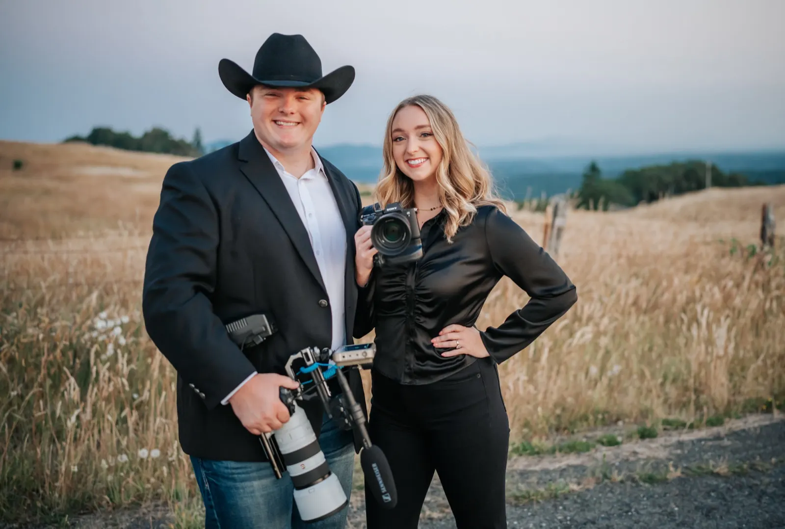 Tex Kelly on location with a cinema camera in Humboldt County